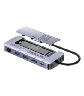 UNITEK ACTIVE HUB USB-C 10GBPS,M.2,HDMI, PD 100W