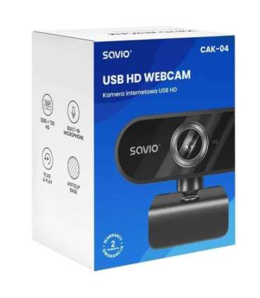 Savio CAK-04 webcam 720 MP 1280 x 720 pixels USB Black
