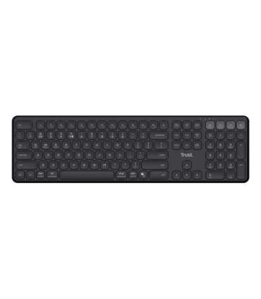 Trust Vaiya US Black USB + RF Wireless + Bluetooth - keyboard