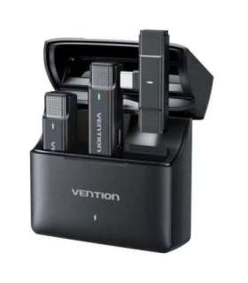 Set of 2 Vention USB-C microphones + charging case