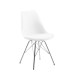 Стул ERIS, белый ПУ, хром