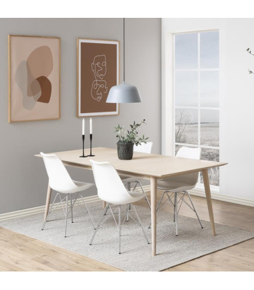 Tool ERIS valge PU/ kroom, 48,5x54xH85,5cm