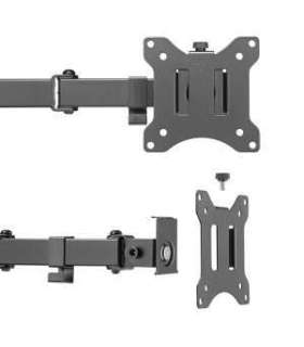 Maclean MC-883 monitor mount / stand 81.3 cm (32") Clamp Black