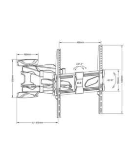 Maclean MC-781 TV mount 177.8 cm (70") Black