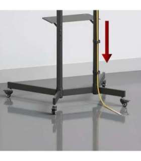 Maclean TV stand / cart, camera shelf, on wheels, 37-70", max load 45kg/5kg shelf, max. VESA 600x400, MC-113 B