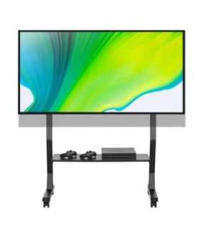 Techly Floor Stand with Shelf for 45-90" LCD/LED/Plasma TV