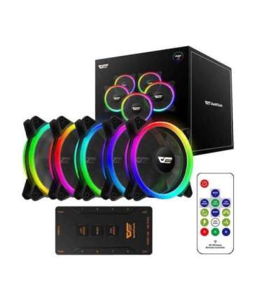 Computer Fan Set ARGB Darkflash DR12 Pro 5in1 120x120 (black)