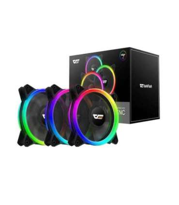Computer Fan Set ARGB Darkflash DR12 Pro 3in1 120x120 (black)