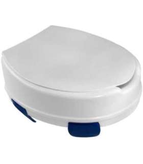 Raising toilet seat with flapper KATE 15 cm White