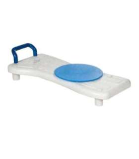 Bath bench with rotating disc