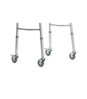 Walking frame rehabilitation with 4 wheels