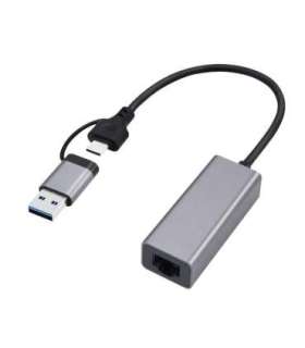 Gembird A-USB3AC-LAN2G-01 USB 2.5G Gigabit network adapter, space grey