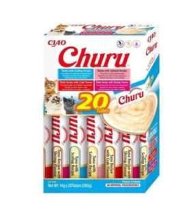 INABA Churu mix smaków z tuńczykiem i owocami morza dla kota 20x14g