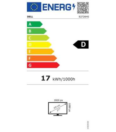 Dell LCD E2726HS​ 27" IPS FHD/1920×1080/HDMI, DP, VGA/Black