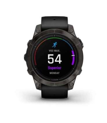 Garmin epix Pro (Gen 2) Sapphire Edition 3.3 cm (1.3") AMOLED 47 mm Digital 416 x 416 pixels Touchscreen Black Wi-Fi GPS