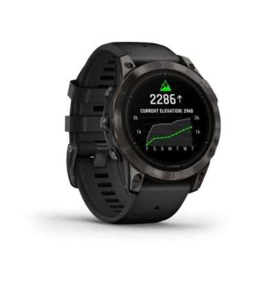 Garmin epix Pro (Gen 2) Sapphire Edition 3.3 cm (1.3") AMOLED 47 mm Digital 416 x 416 pixels Touchscreen Black Wi-Fi GPS