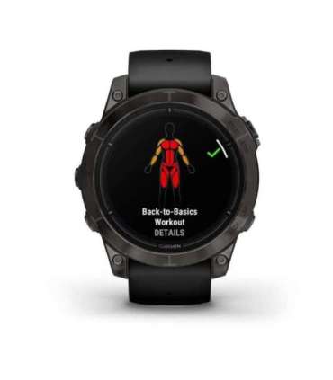 Garmin epix Pro (Gen 2) Sapphire Edition 3.3 cm (1.3") AMOLED 47 mm Digital 416 x 416 pixels Touchscreen Black Wi-Fi GPS