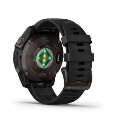 Garmin epix Pro (Gen 2) Sapphire Edition 3.3 cm (1.3") AMOLED 47 mm Digital 416 x 416 pixels Touchscreen Black Wi-Fi GPS