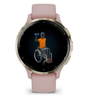 Garmin Venu 3S 3.05 cm (1.2") AMOLED 41 mm Digital 390 x 390 pixels Touchscreen Gold, Rose Wi-Fi GPS (satellite)