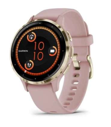 Garmin Venu 3S 3.05 cm (1.2") AMOLED 41 mm Digital 390 x 390 pixels Touchscreen Gold, Rose Wi-Fi GPS (satellite)