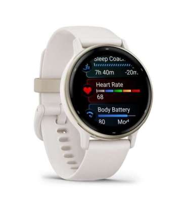 Garmin Vivoactive 5 3.05 cm (1.2") AMOLED 42 mm Digital 390 x 390 pixels Touchscreen White Wi-Fi GPS (satellite)