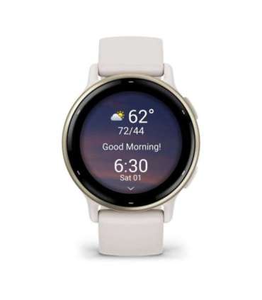 Garmin Vivoactive 5 3.05 cm (1.2") AMOLED 42 mm Digital 390 x 390 pixels Touchscreen White Wi-Fi GPS (satellite)