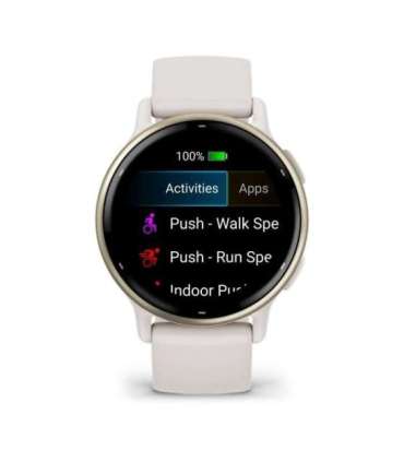 Garmin Vivoactive 5 3.05 cm (1.2") AMOLED 42 mm Digital 390 x 390 pixels Touchscreen White Wi-Fi GPS (satellite)