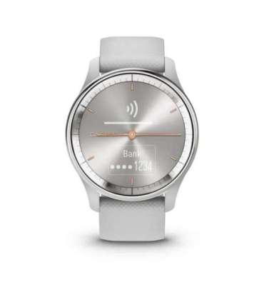 Garmin vivomove Trend LCD 40 mm Hybrid 254 x 346 pixels Touchscreen Silver GPS (satellite)