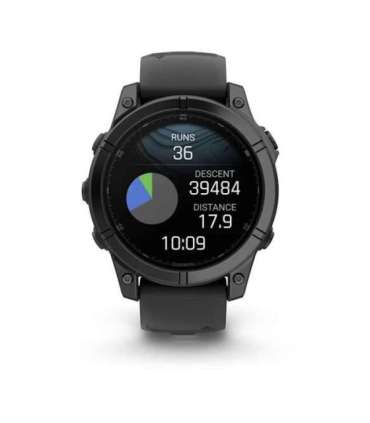 Garmin Fenix E 3.3 cm (1.3") AMOLED 47 mm Digital 416 x 416 pixels Touchscreen Black Wi-Fi GPS (satellite)
