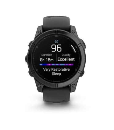 Garmin Fenix E 3.3 cm (1.3") AMOLED 47 mm Digital 416 x 416 pixels Touchscreen Black Wi-Fi GPS (satellite)