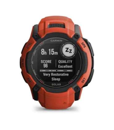 Garmin Instinct 2X Solar 2.79 cm (1.1") MIP 50 mm Digital 176 x 176 pixels Touchscreen Red GPS (satellite)