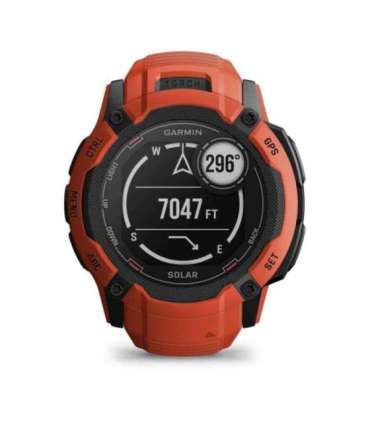 Garmin Instinct 2X Solar 2.79 cm (1.1") MIP 50 mm Digital 176 x 176 pixels Touchscreen Red GPS (satellite)