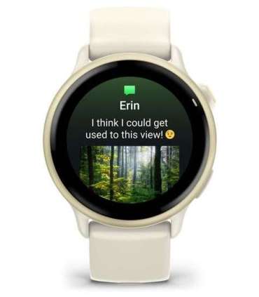 Garmin vívoactive 6 3.05 cm (1.2") AMOLED 42 mm Digital 390 x 390 pixels Touchscreen White Wi-Fi GPS (satellite)