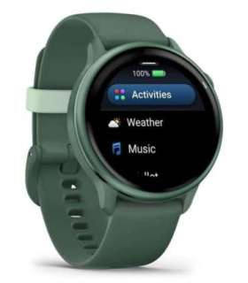 Garmin vívoactive 6 3.05 cm (1.2") AMOLED 42 mm Digital 390 x 390 pixels Touchscreen Green Wi-Fi GPS (satellite)