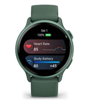 Garmin vívoactive 6 3.05 cm (1.2") AMOLED 42 mm Digital 390 x 390 pixels Touchscreen Green Wi-Fi GPS (satellite)
