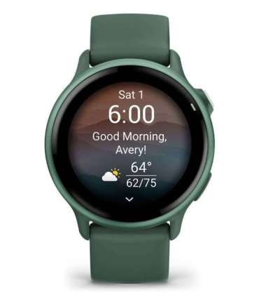Garmin vívoactive 6 3.05 cm (1.2") AMOLED 42 mm Digital 390 x 390 pixels Touchscreen Green Wi-Fi GPS (satellite)