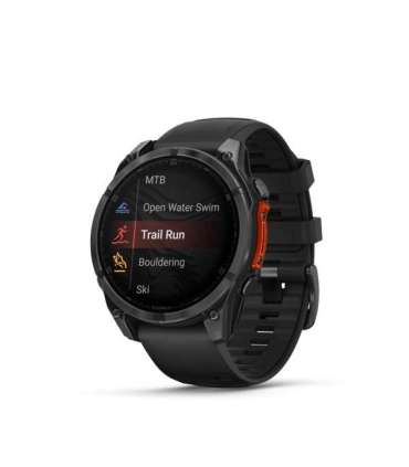 Garmin Fenix 8 3.56 cm (1.4") AMOLED 47 mm Digital 454 x 454 pixels Touchscreen Black Wi-Fi GPS (satellite)