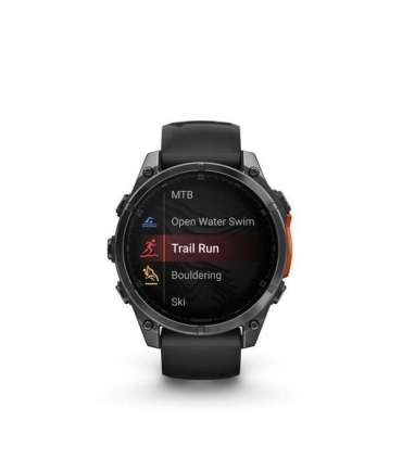Garmin Fenix 8 3.56 cm (1.4") AMOLED 47 mm Digital 454 x 454 pixels Touchscreen Black Wi-Fi GPS (satellite)