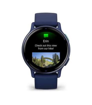 Garmin Vivoactive 5 3.05 cm (1.2") AMOLED 42 mm Digital 390 x 390 pixels Touchscreen Blue Wi-Fi GPS (satellite)