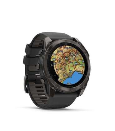 Garmin Fenix 8 3.56 cm (1.4") AMOLED 51 mm Digital 454 x 454 pixels Touchscreen Titanium Wi-Fi GPS (satellite)