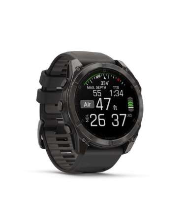 Garmin Fenix 8 3.56 cm (1.4") AMOLED 51 mm Digital 454 x 454 pixels Touchscreen Titanium Wi-Fi GPS (satellite)