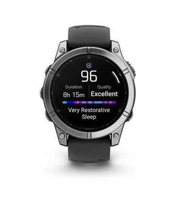 Garmin Fenix E 3.3 cm (1.3") AMOLED 47 mm Digital 416 × 416 pixels Touchscreen Stainless steel Wi-Fi GPS (satellite)