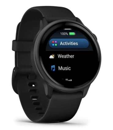 Garmin vívoactive 6 3.05 cm (1.2") AMOLED 42 mm Digital 390 x 390 pixels Touchscreen Black Wi-Fi GPS (satellite)