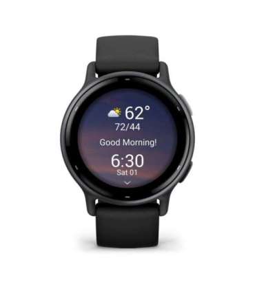 Garmin Vivoactive 5 3.05 cm (1.2") AMOLED 42 mm Digital 390 x 390 pixels Touchscreen Black Wi-Fi GPS (satellite)
