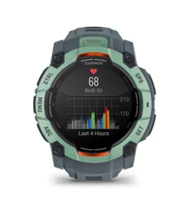 Garmin Instinct 3 AMOLED 3.3 cm (1.3") 50 mm Digital 416 x 416 pixels Touchscreen Green GPS (satellite)