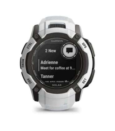 Garmin Instinct 2X Solar 2.79 cm (1.1") MIP 50 mm Digital 176 x 176 pixels Touchscreen White GPS (satellite)