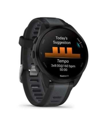 Garmin Forerunner 165 3.05 cm (1.2") AMOLED 43 mm Digital 390 x 390 pixels Touchscreen Black GPS (satellite)