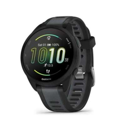 Garmin Forerunner 165 Music 3.05 cm (1.2") AMOLED 43 mm Digital 390 x 390 pixels Touchscreen Black GPS (satellite)