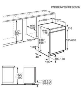 Electrolux EES47300IX Semi built-in 13 place settings D