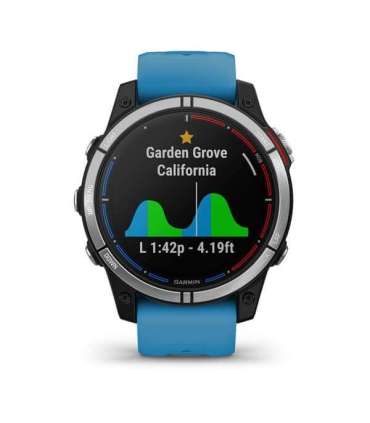 Garmin quatix 7 3.3 cm (1.3") MIP 47 mm Digital 260 x 260 pixels Touchscreen Blue Wi-Fi GPS (satellite)